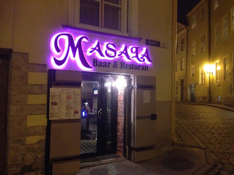 Masala-backlight-letters