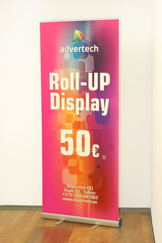 Ühepoolne roll-up stend